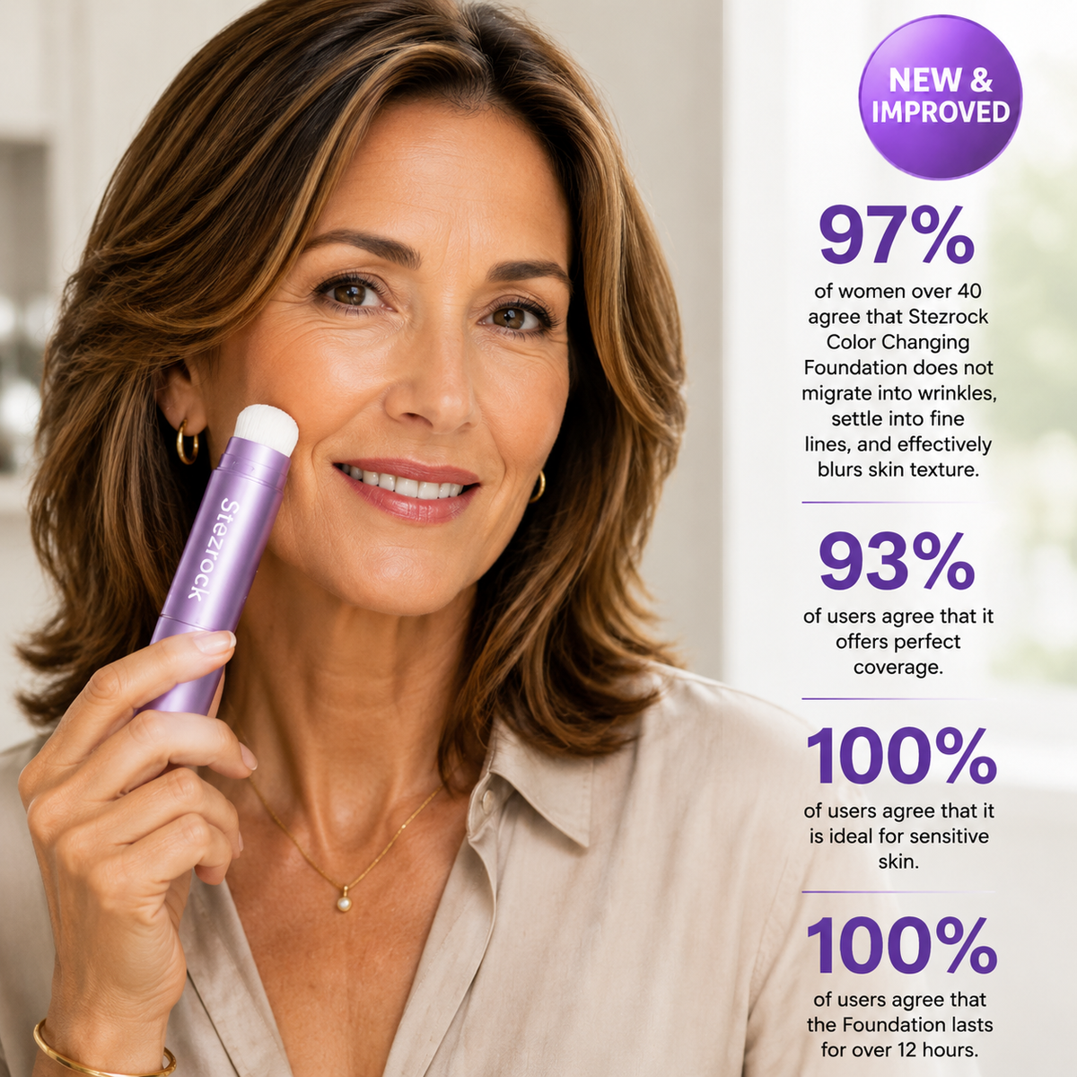 Changing Foundation Stick - The stick that makes mature skin glow again（us）