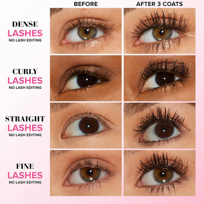 Last Day Buy 1 Get 1 Free✨Lengthening & Curling Mascara – Waterproof, Smudge-Proof Lash Booster