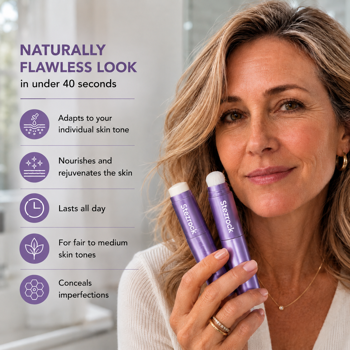 Changing Foundation Stick - The stick that makes mature skin glow again（us）